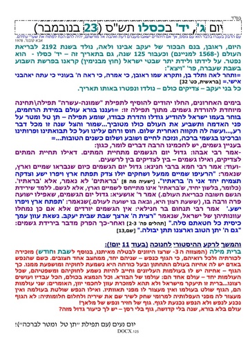 יד כסלו ה'תשס