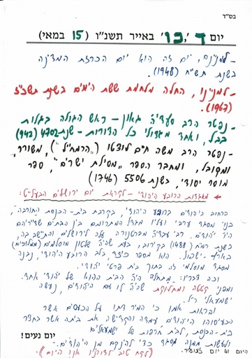 כו אייר ה'תשנו