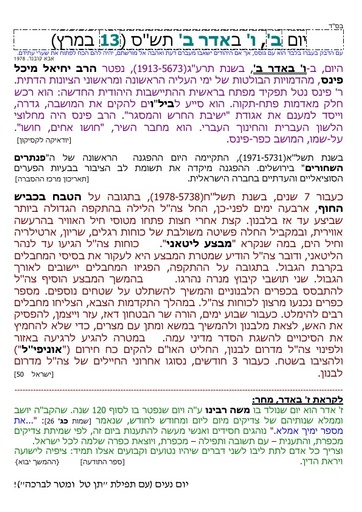 ו' אדר ב' ה'תשס