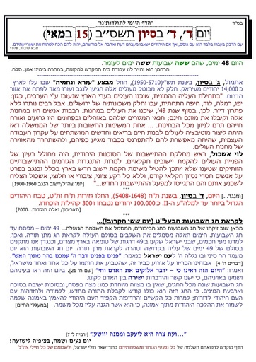 ד' סיוון ה'תשסב