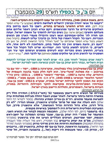 כ כסלו ה'תשס