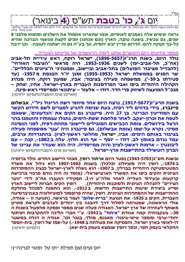 כו טבת ה'תשס