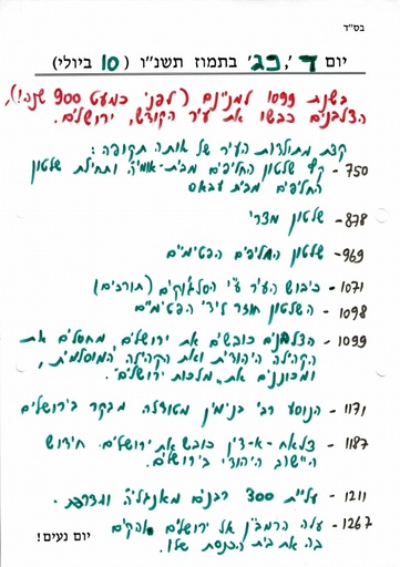 כג תמוז ה'תשנו